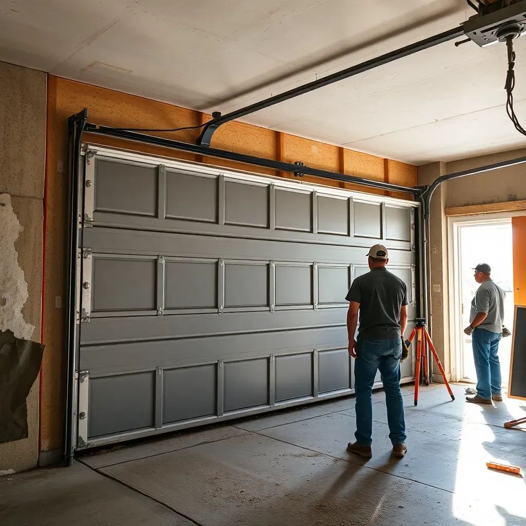 Garage Door Installation in Culver City CA – Local Technicians On-Site Technicians installing new garage door inside Culver City CA home