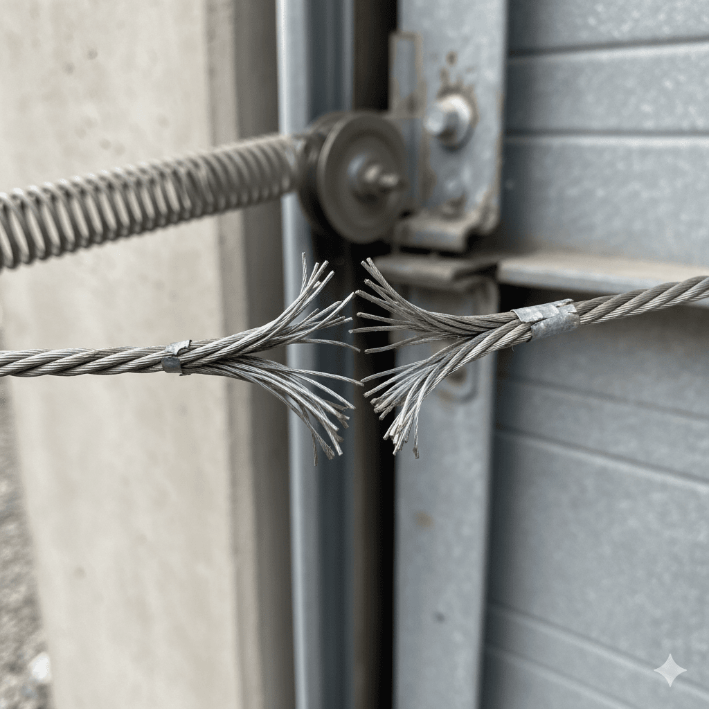 Snapped or Frayed Garage Door Cable