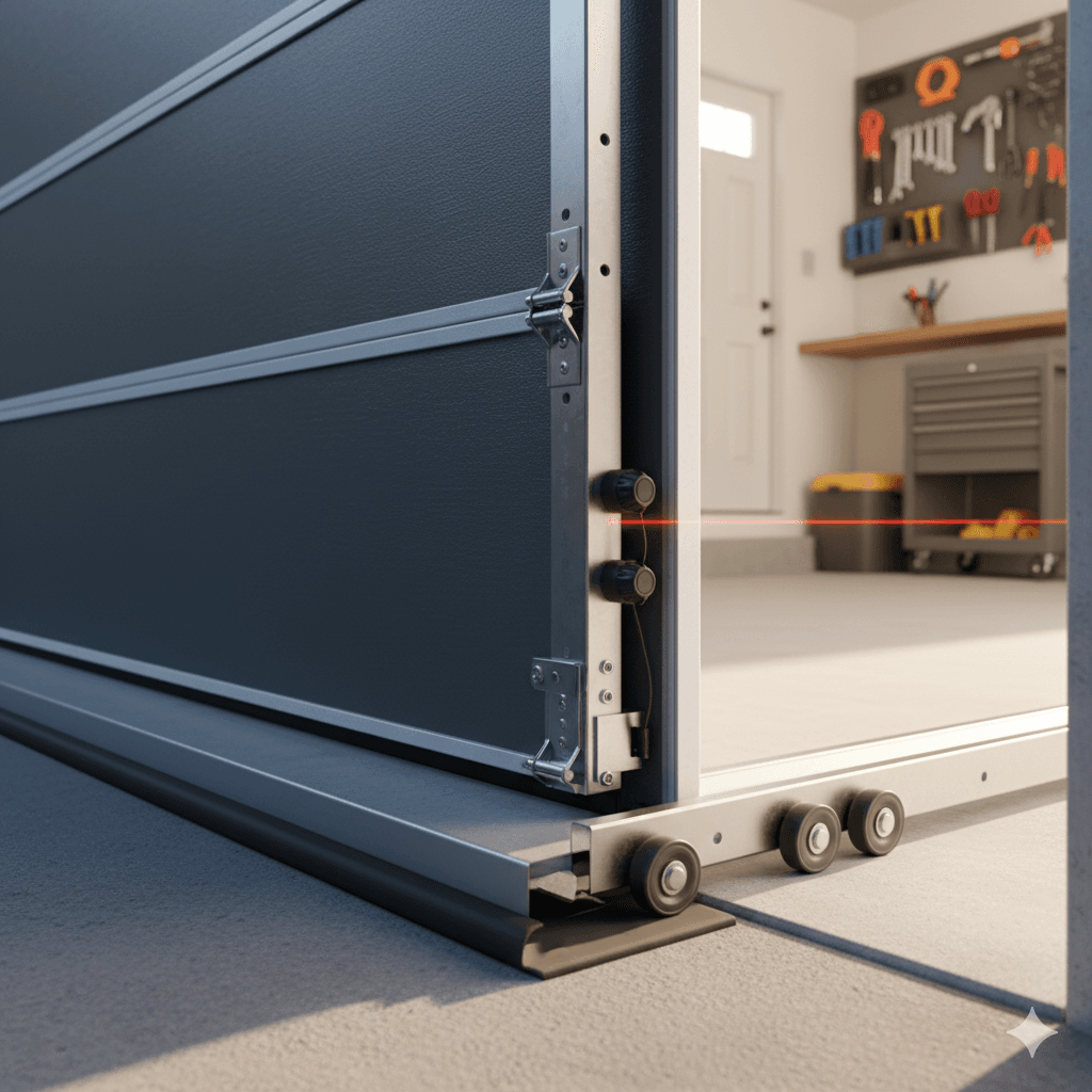 fixing garage door tracks